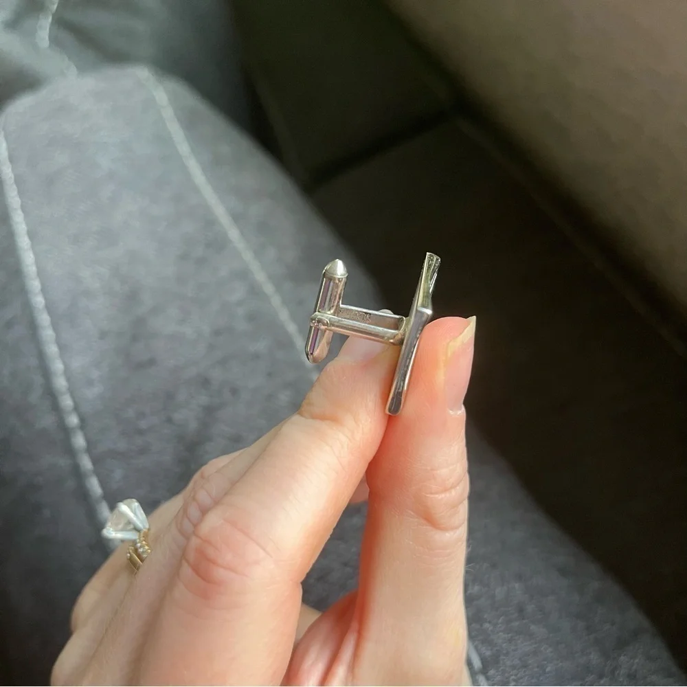 Vintage SWANK Men’s Silver Tone Cuff Links